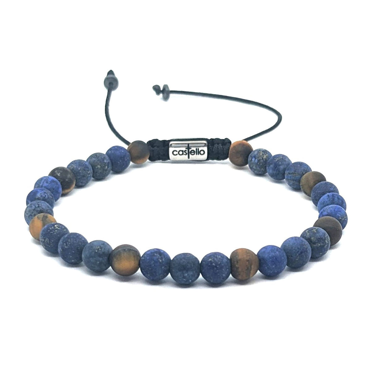 Sodalite & Tiger's Eye Bracelet, 6mm | Castello Jewels