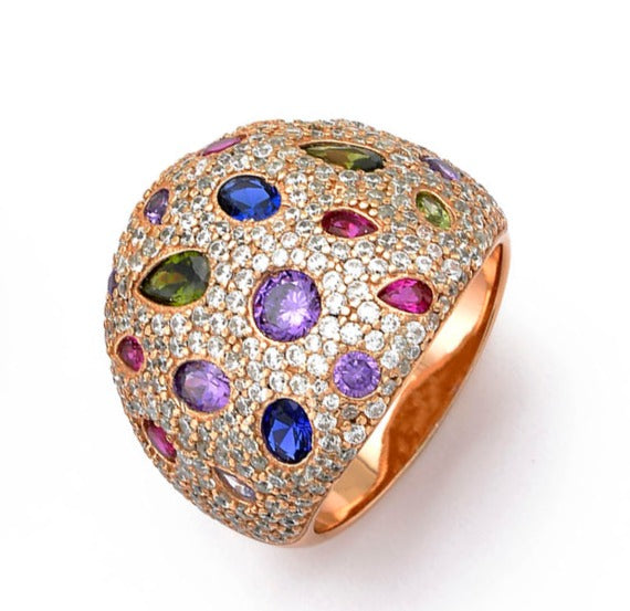 Classy 925 sterling silver ring — view 2 | Castello Jewels