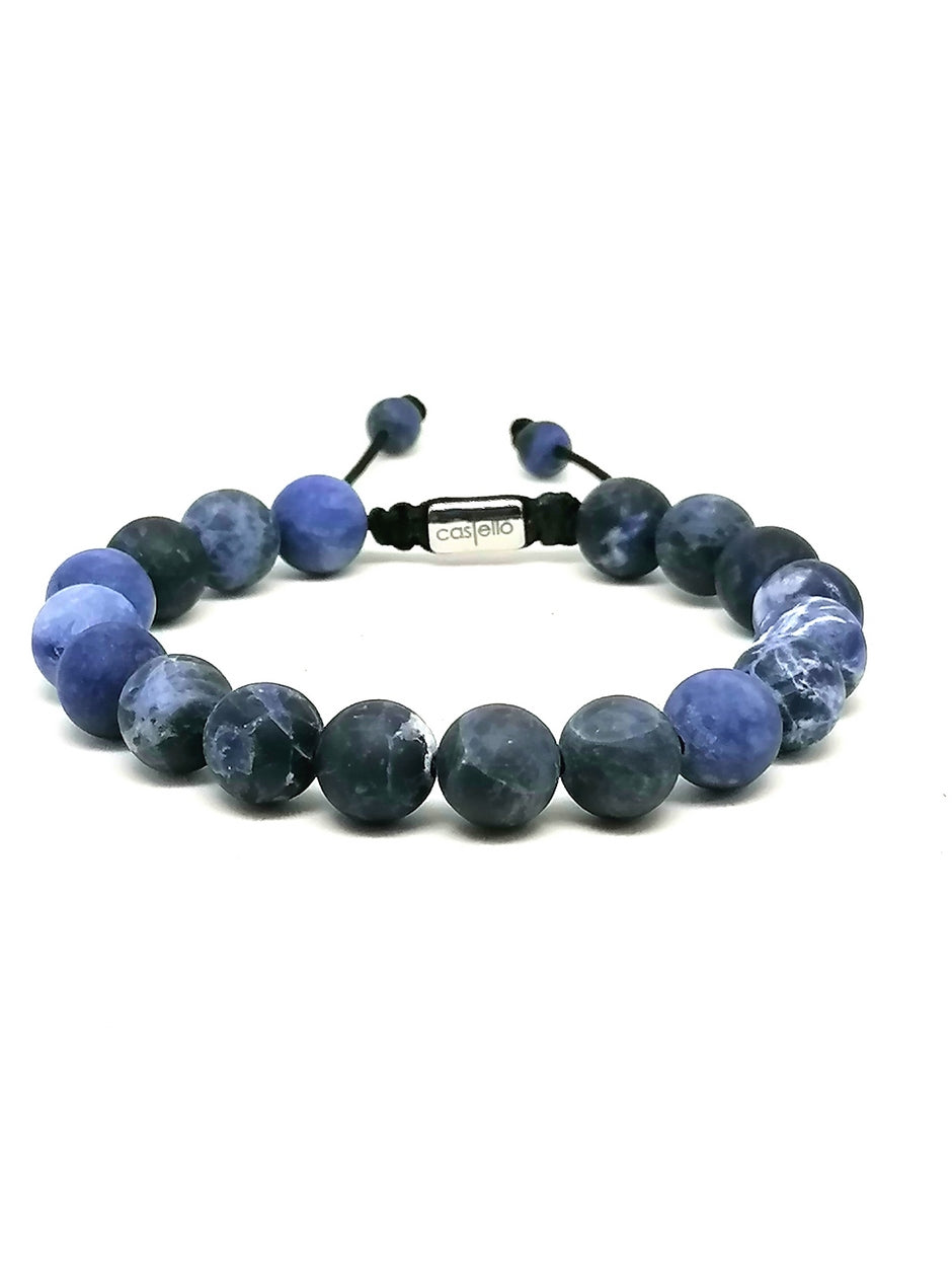 Bracelet Sodalite 10mm stone. — view 2 | Castello Jewels
