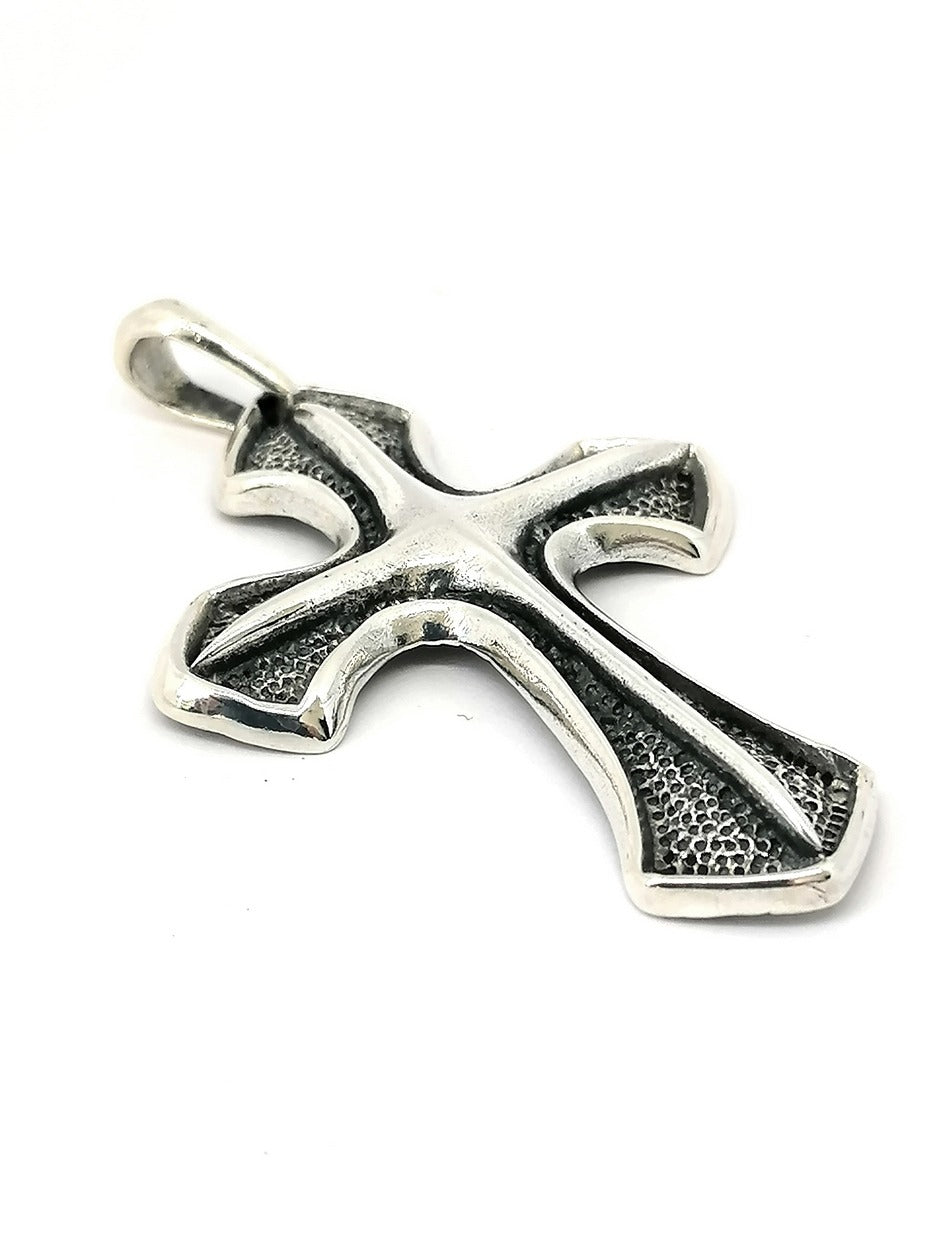 925 Sterling Silver Cross Pendant — view 2 | Castello Jewels