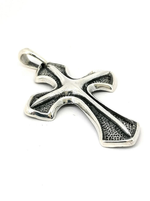 925 Sterling Silver Cross Pendant — view 2 | Castello Jewels