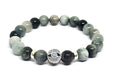 Hand Made Bracelet Silver 925' Eagle Eye stone 10mm | Castello Jewels
