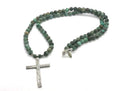925 silver Beaded Necklace, African Turquoise stone of 6mm | Castello Jewels