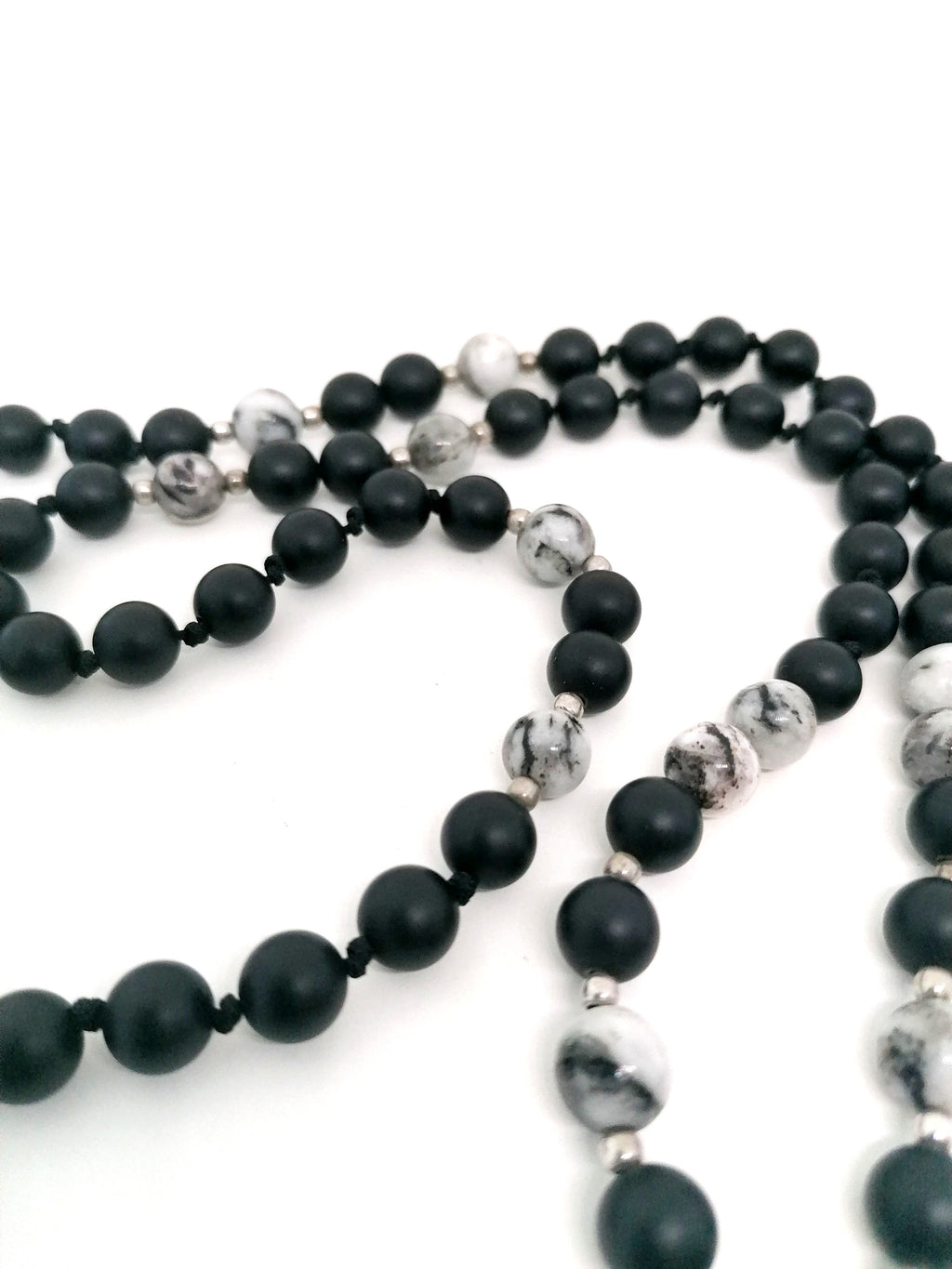 Necklace, Sword Shape Stainless Steal Onyx stone — view 4 | Castello Jewels