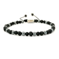 Onyx, Lava & Hematite Bracelet, 4mm | Castello Jewels