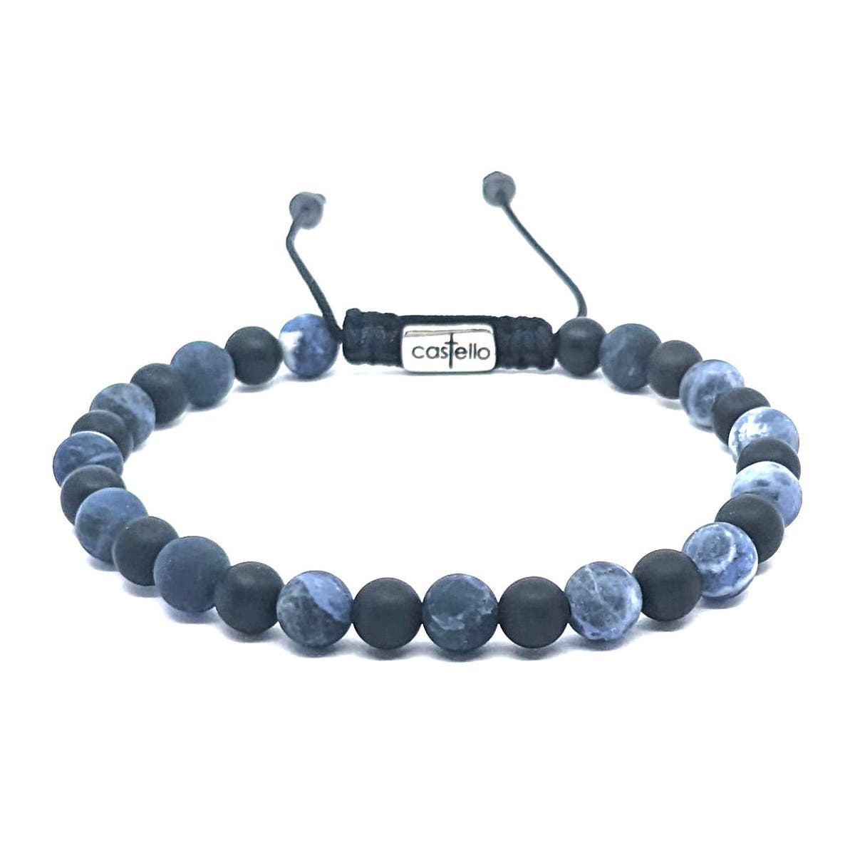 Sodalite & Onyx Bracelet, 6mm | Castello Jewels