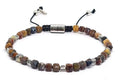 Hand Made Bracelet Silver 925 MINIMAL Petersite stone 4mm | Castello Jewels