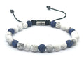 Hand Made Bracelet Howlite-Sodalite, stone 6mm | Castello Jewels