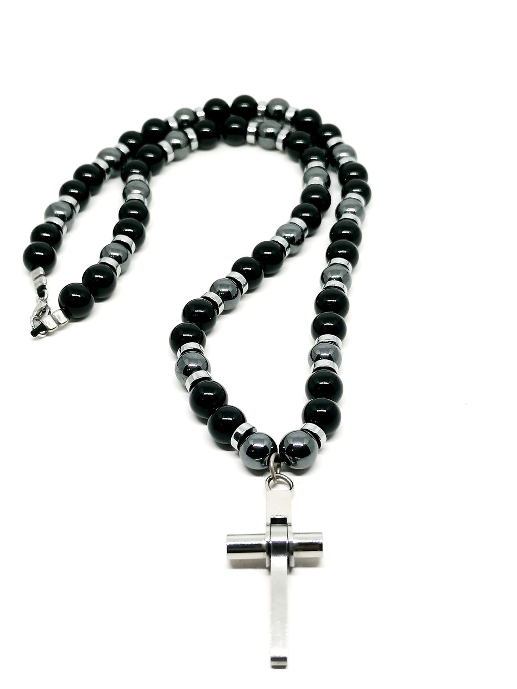 Necklace Cross, Stainless Steel — view 3 | Castello Jewels