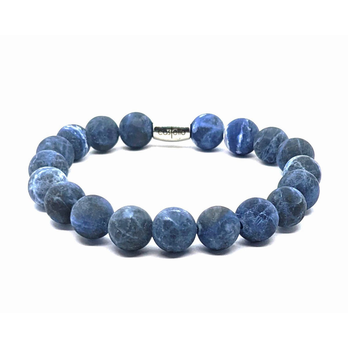 Sodalite Unisex Bracelet, 10mm, view 4 | Castello Jewels