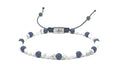 Bracelet with Howlite and Sodalite stone of 4mm. | Castello Jewels