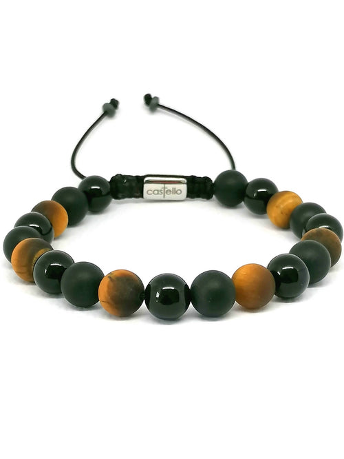 Bracelet 'MULTI Onyx Tiger Eye, stone | Castello Jewels