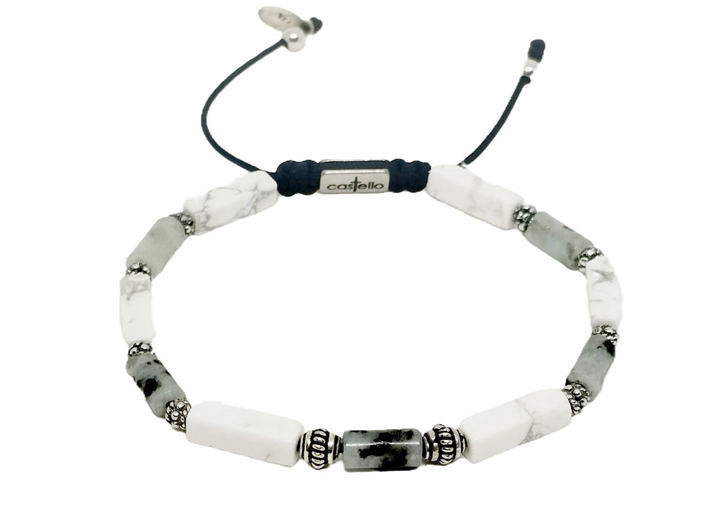 Silver Bracelet 925, Kiwi stone 4mm | Castello Jewels