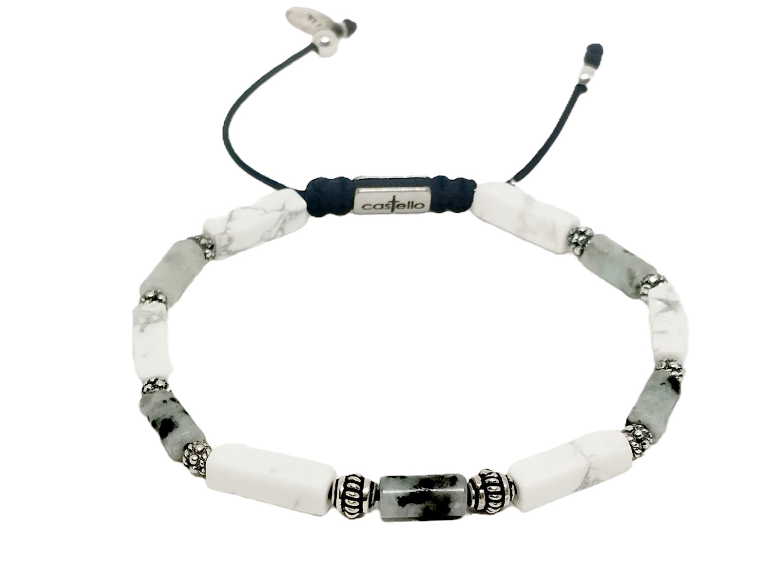 Silver Bracelet 925, Kiwi stone 4mm | Castello Jewels