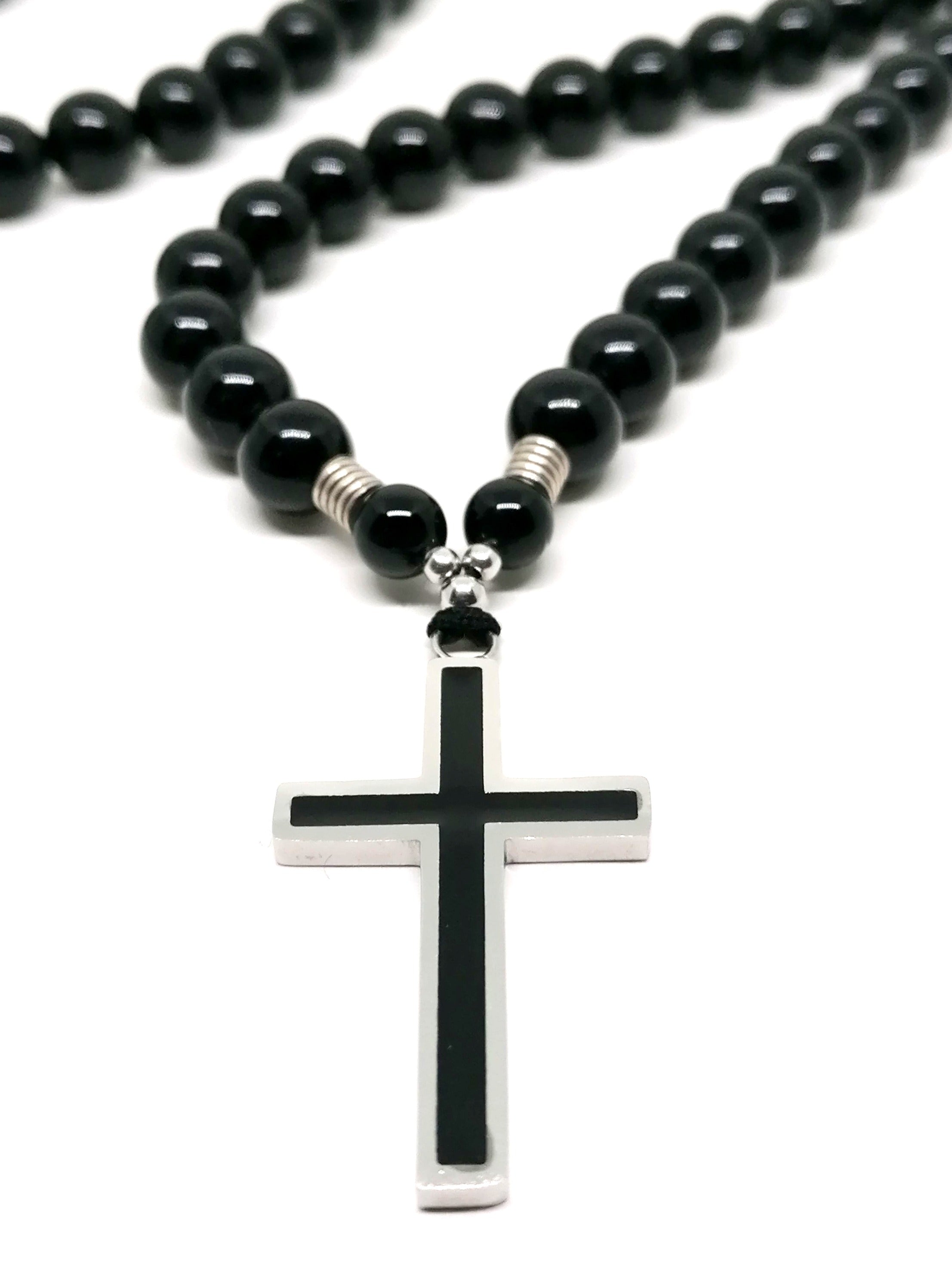 Necklace Cross, Stainless Steel — view 3 | Castello Jewels