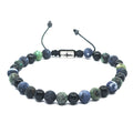 African Turquoise, Onyx & Sodalite Everyday Bracelet, 6mm | Castello Jewels