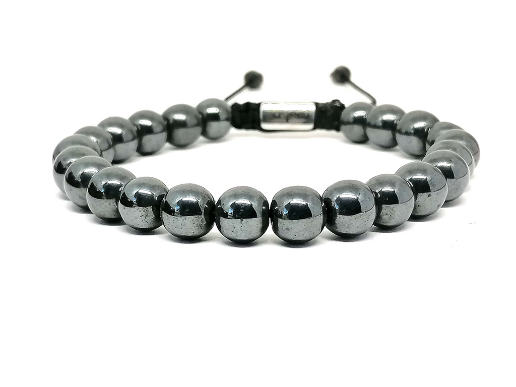 Bracelet Hematite stone 8mm | Castello Jewels