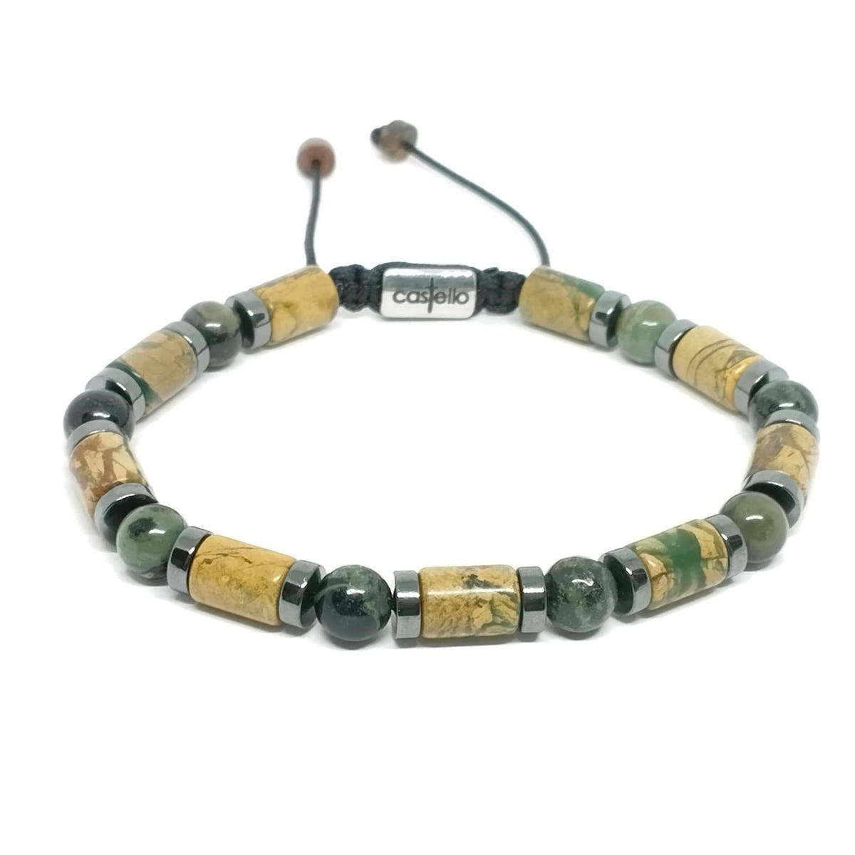 Green Dragon Tube Bracelet, 6mm | Castello Jewels