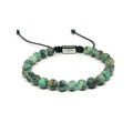 Matte African Turquoise Bracelet, 6mm | Castello Jewels