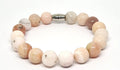 Hand Made Bracelet, Pink Opal stone 10mm | Castello Jewels