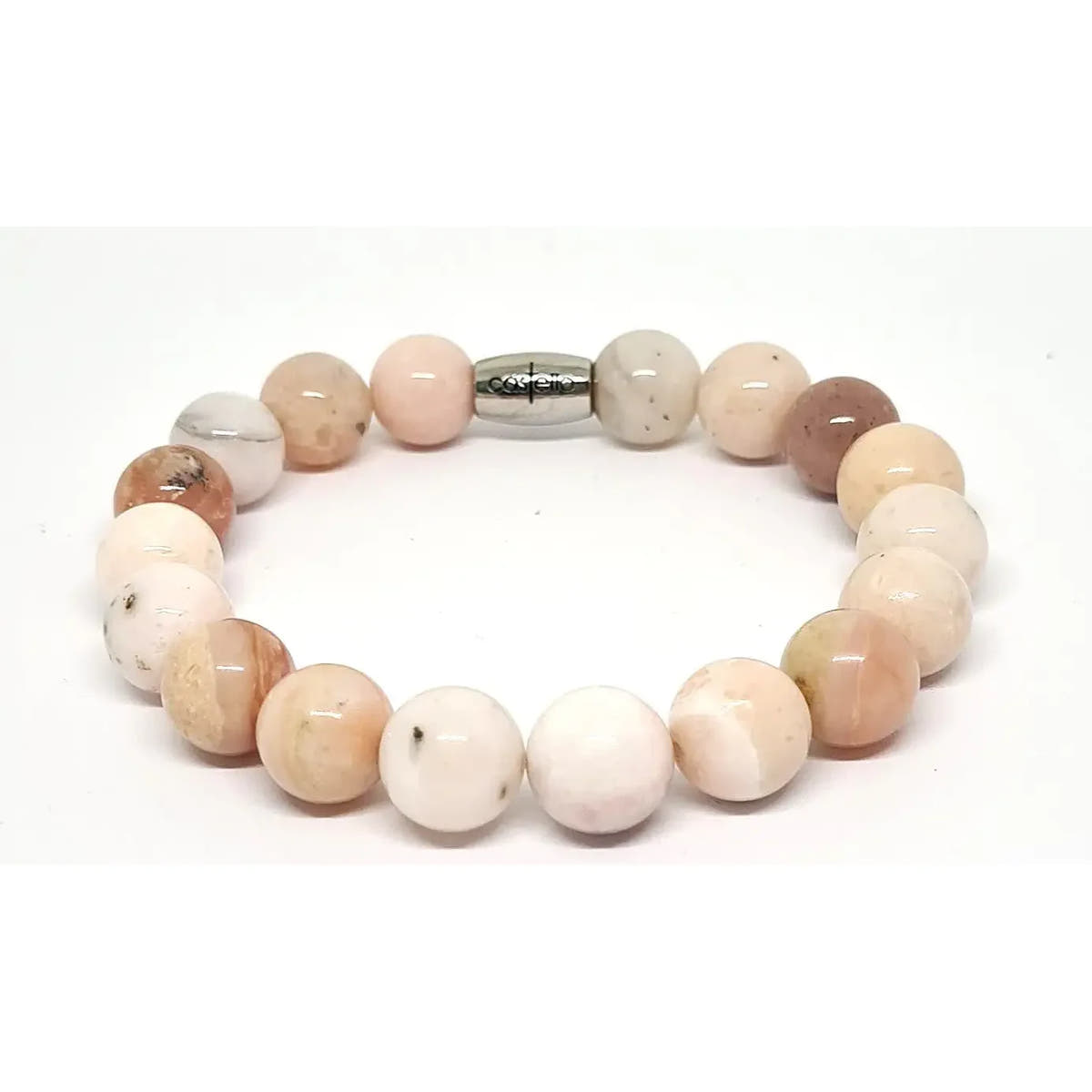 Pink Opal Unisex Bracelet, 10mm | Castello Jewels