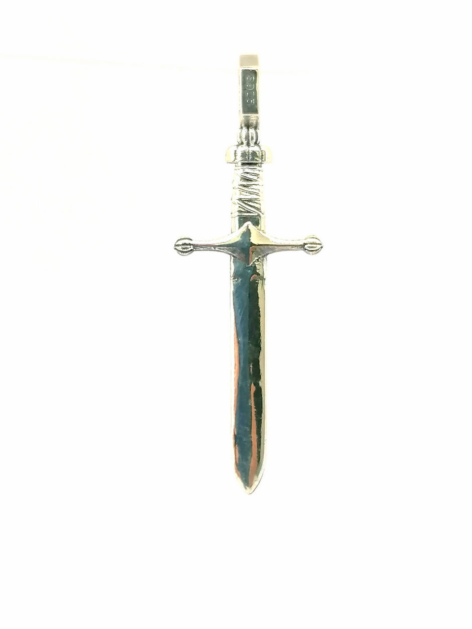 Pendant Sterling Silver Sword — view 4 | Castello Jewels