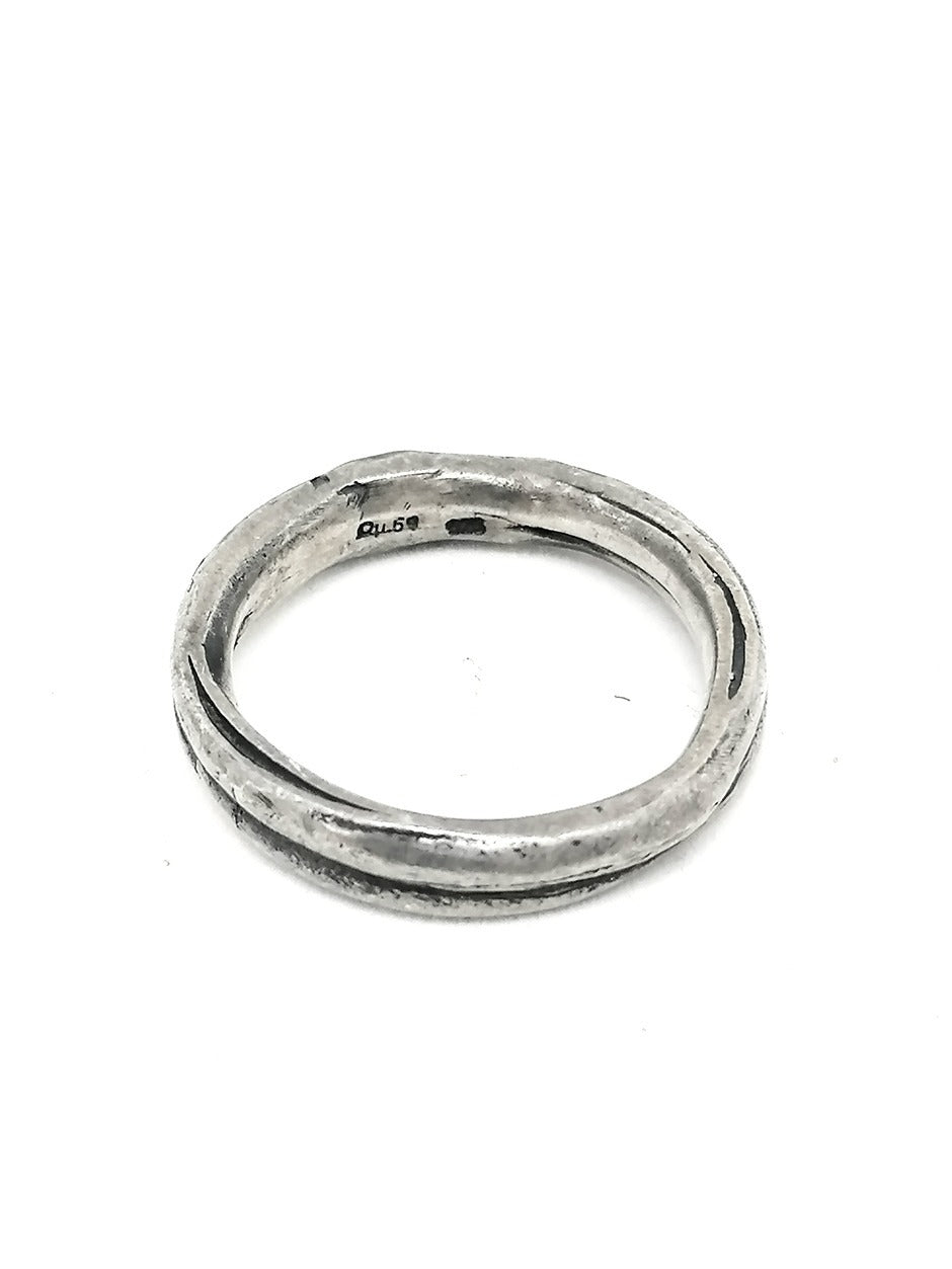 Mens Silver Ring — view 2 | Castello Jewels