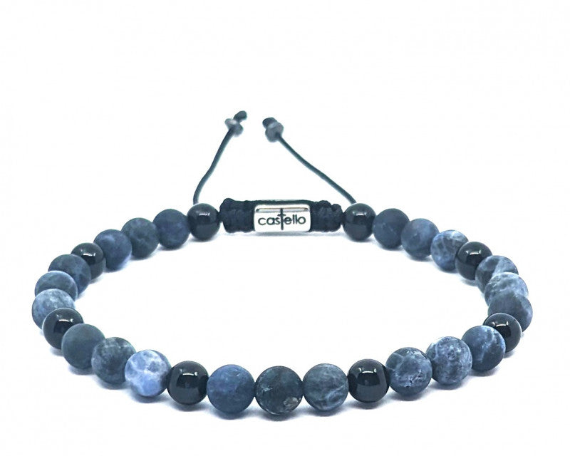 Hand Made Bracelet Sodalite, Onyx Polish stone 6mm | Castello Jewels