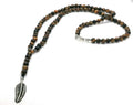 925 silver Beaded Rosario, Tiger's Eye stone of 6mm | Castello Jewels