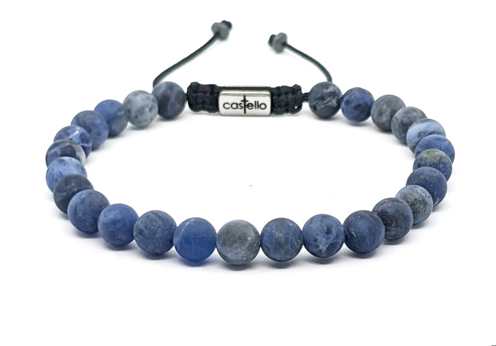 Gemstone Bracelet Sodalite, stone 6mm | Castello Jewels