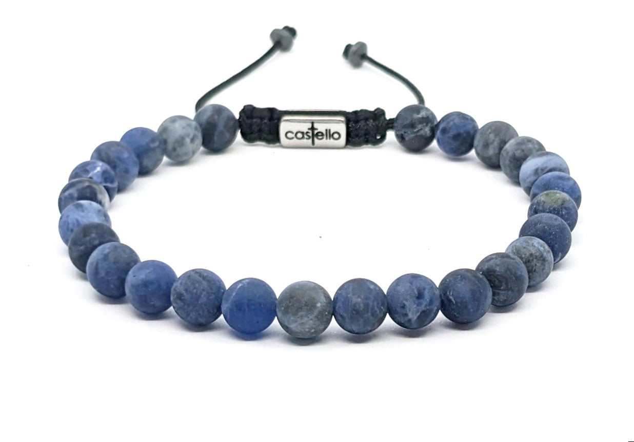 Gemstone Bracelet Sodalite, stone 6mm | Castello Jewels
