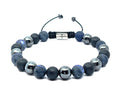 Gemstone Bracelet Sodalite, Onyx, Hematite stone 8mm | Castello Jewels