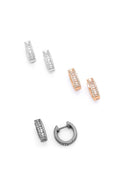 Sparkling Silver earrings | Castello Jewels