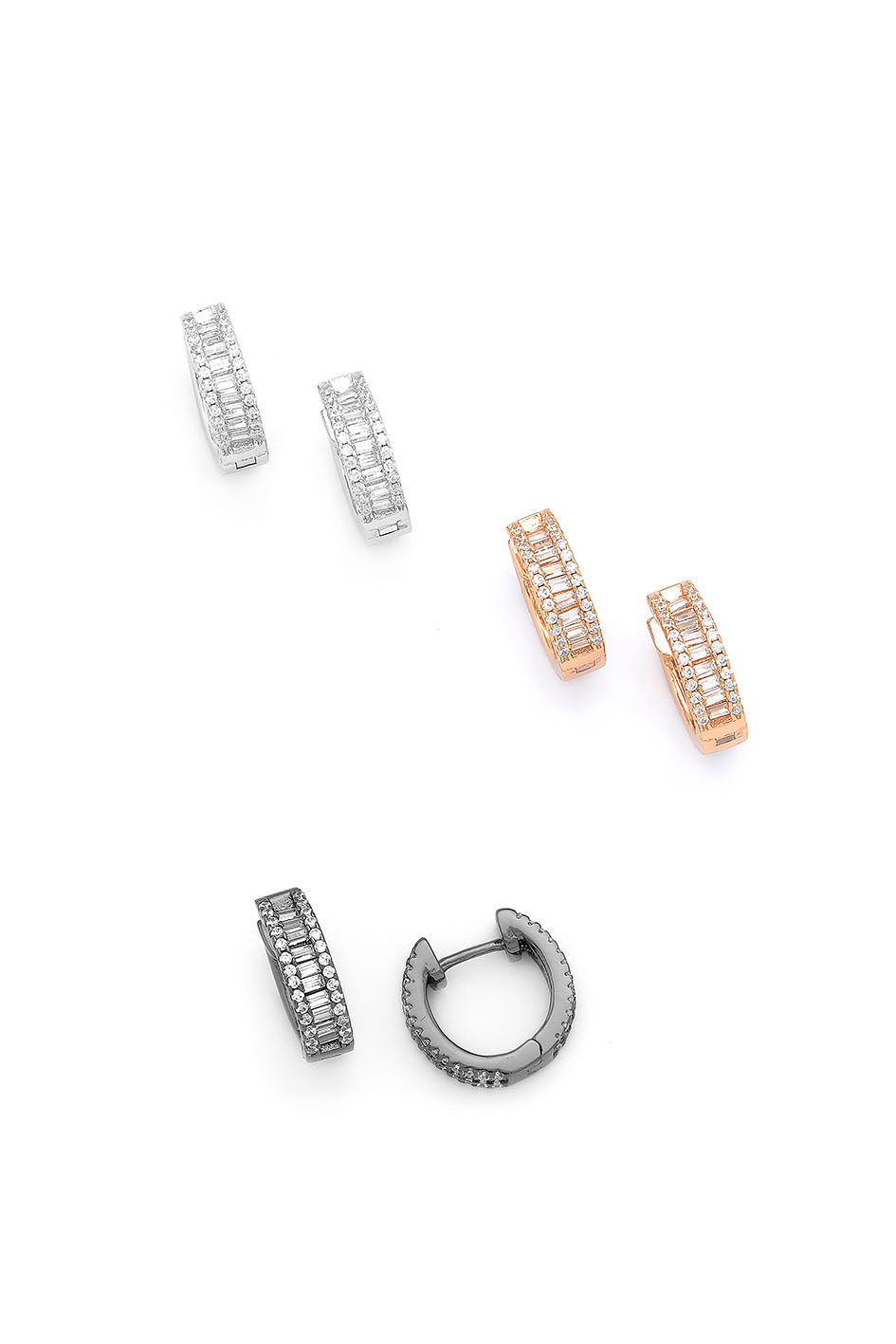 Sparkling Silver earrings | Castello Jewels