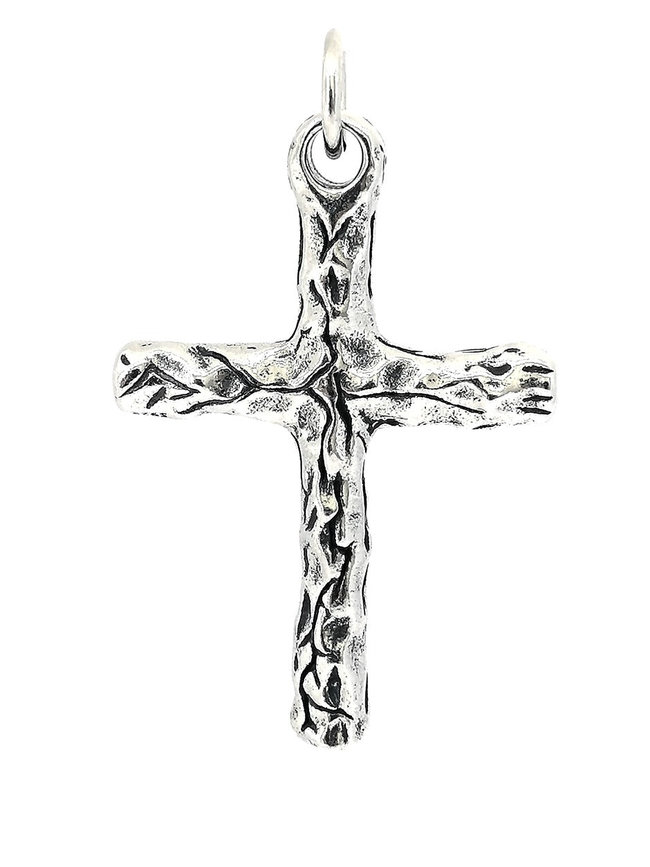 925 Sterling Silver retro carving cross pendant | Castello Jewels
