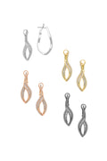 Stylish silver earrings | Castello Jewels