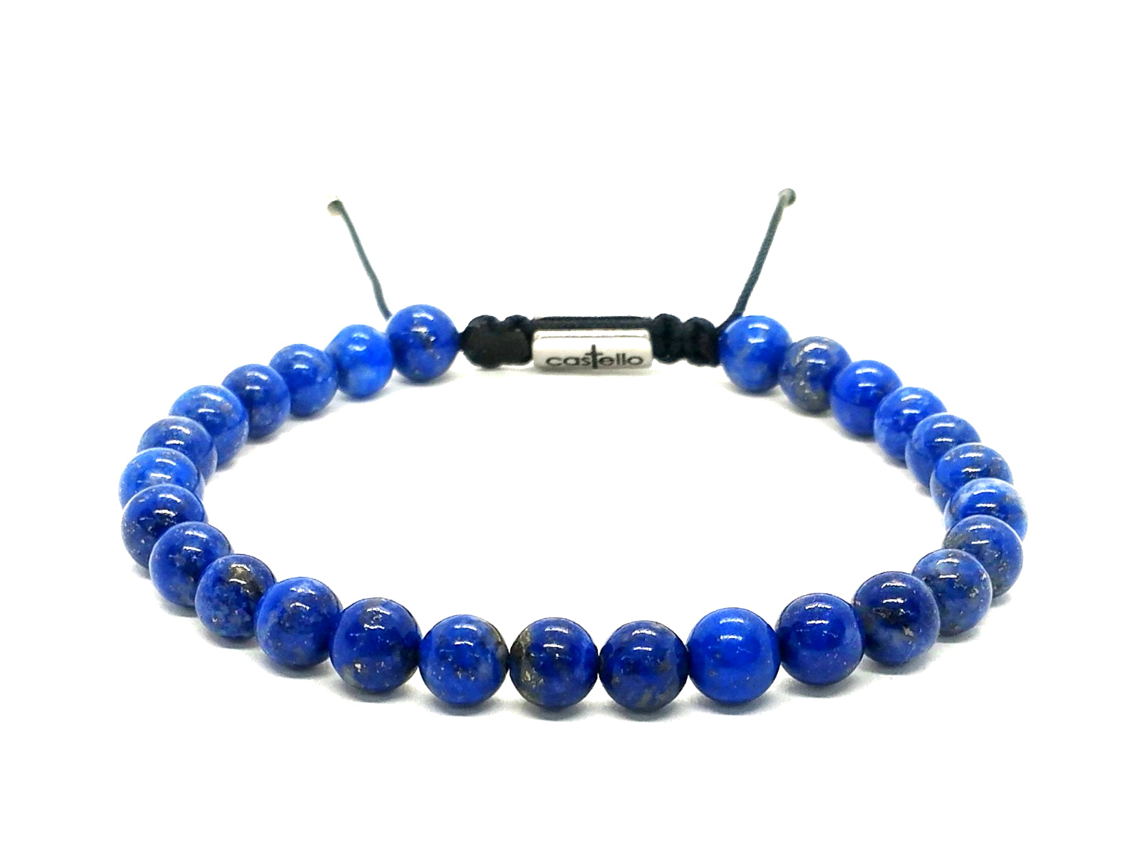 Hand Made Bracelet Lapis Lazuli Stone 6mm | Castello Jewels