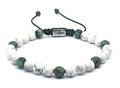 Gemstone Bracelet Howlite-African turquoise. stone 6mm | Castello Jewels