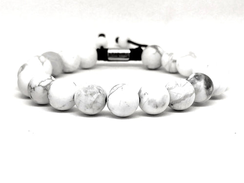 Bracelet Howlite, 10mm stone | Castello Jewels