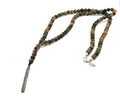 925 silver Beaded Rosario, Tiger's Eye stone of 6mm | Castello Jewels