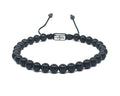 Hand Made Bracelet, Onyx Polish stone 4mm | Castello Jewels
