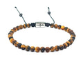 Hand Made Bracelet, Tiger's Eye stone 4mm | Castello Jewels
