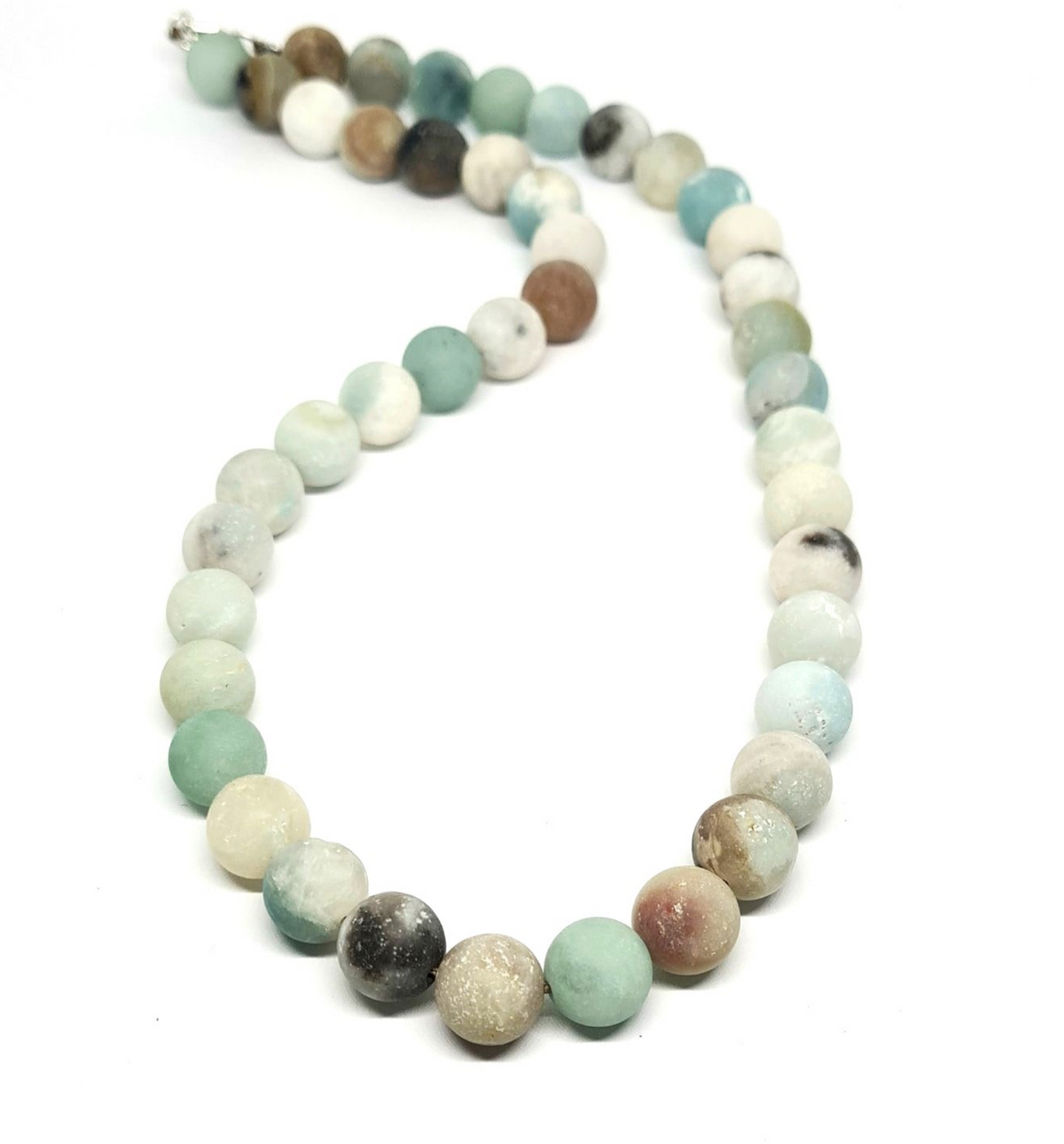 Amazonite Gemstone Necklace, 10mm | Castello Jewels