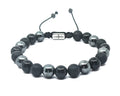 Gemstone Bracelet Onyx Polish, Hematite, Onyx mate Stone 8mm | Castello Jewels
