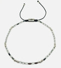 Hand Made Anklets Silver 925, Hematite stone 4mm | Castello Jewels