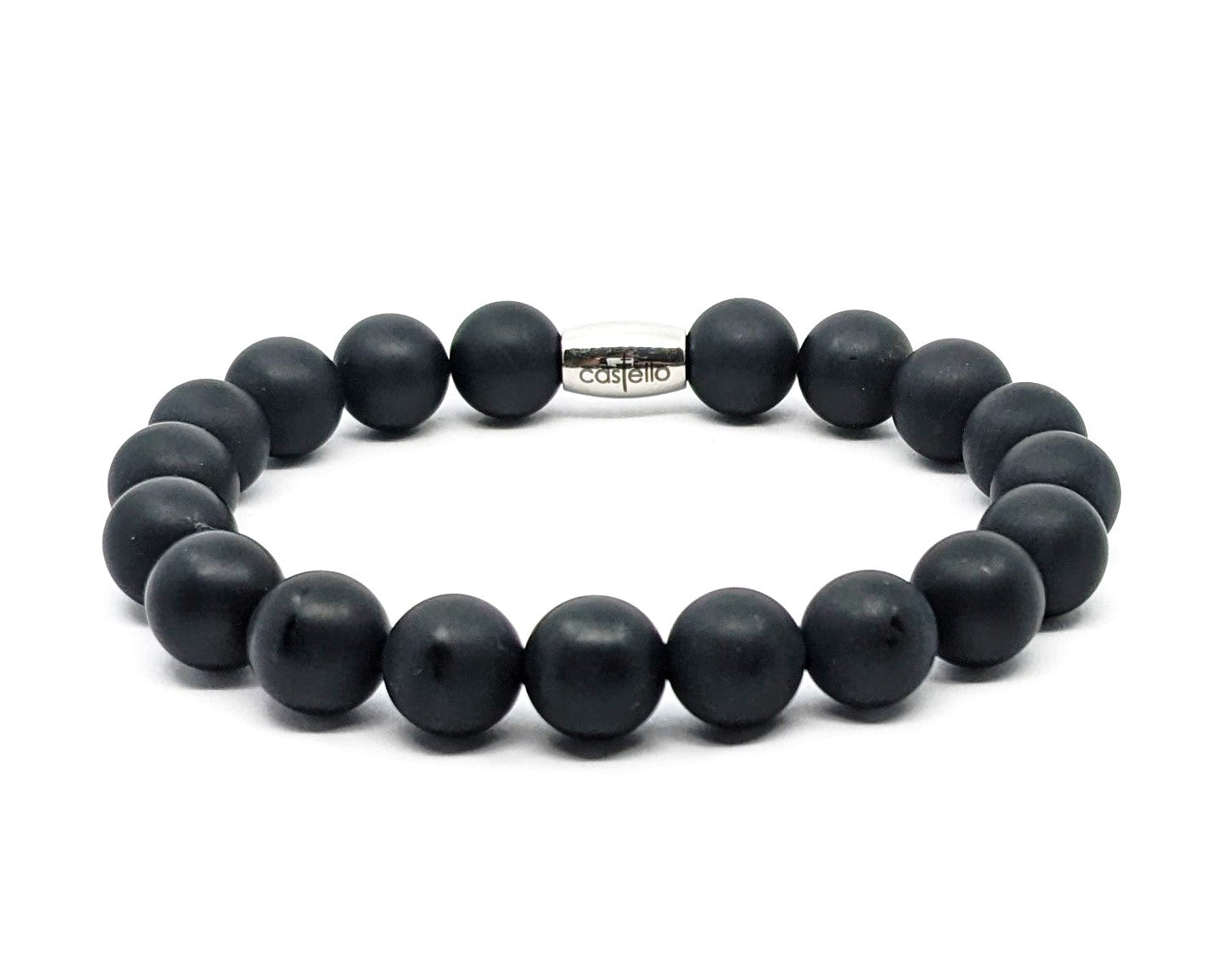 Bracelet Onyx, 10mm stone — view 4 | Castello Jewels