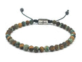 Hand Made Bracelet Tiger's Eye Mat, African Turquoise stones of 4mm. | Castello Jewels