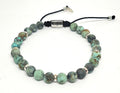 Silver 925 Bracelet Minimal, Africa with rondel, 6mm stone | Castello Jewels