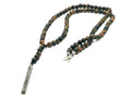 925 silver Beaded Rosario, Tiger's Eye stone of 6mm | Castello Jewels