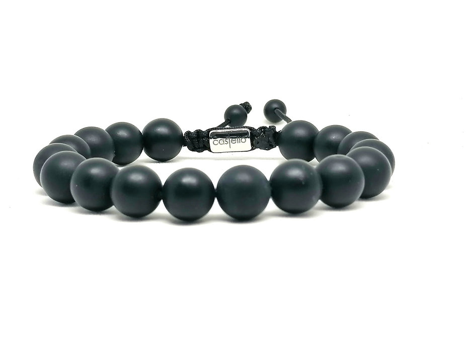 Bracelet Onyx, 10mm stone | Castello Jewels
